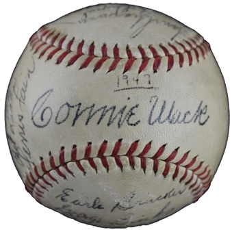 1947 Philadelphia As With Perfect Connie Mack on Sweetspot.